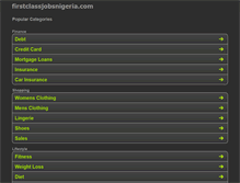 Tablet Screenshot of firstclassjobsnigeria.com